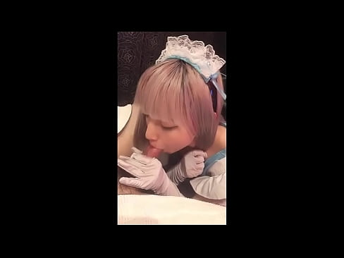 ❤️ 日本偶像 [mayuka]，法國女僕服裝，第 1 部分，口交和用乳液混蛋 色情 在我們 ❌